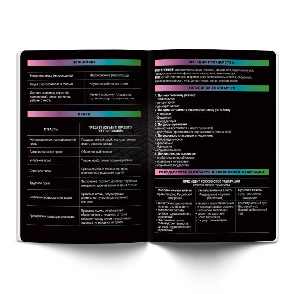 Тетрадь предметная Загадочная история A5+ 48 л. на скобе, белизна 100%, 10 шт, клетка, 48ТСК5/000194 Обществознание, Светоч