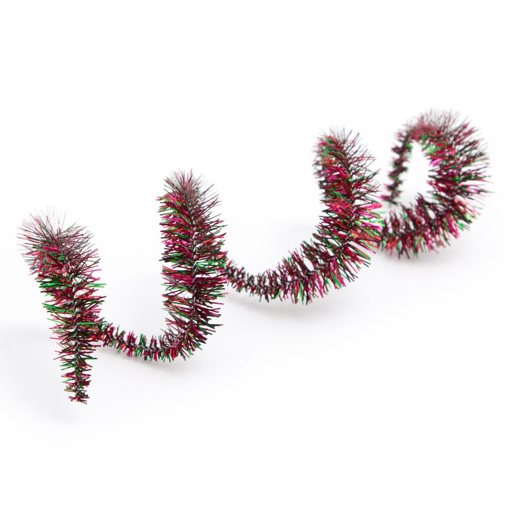 Проволока синельная блестящая Цветок 12 мм / 300мм, 15 шт, Astra&Craft (B-041 радужный красный)