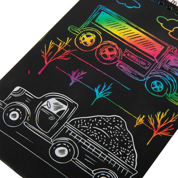 Набор для творчества Гравюра-блокнот Транспорт, 14х20 см, Hobbius GHPB-04