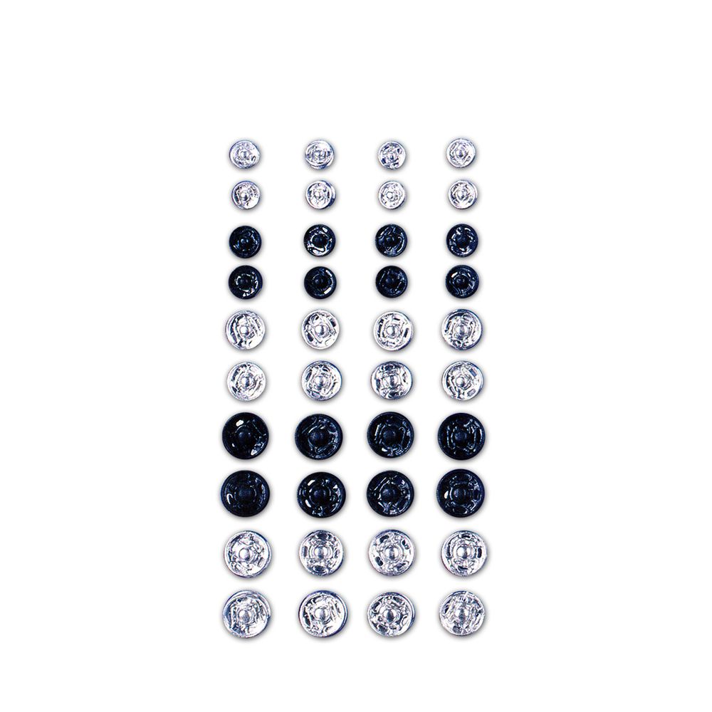 Кнопка пришивная металл ⌀7-12 мм, 40 шт, никель, Gamma SF-001