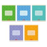 Тетрадь ученическая школьная, выборочный лак, A5+ 24 л. на скобе 65 г/м², белизна 100% 30 шт, клетка, 000376 Динозаврики, Светоч 24ТСКд5_4_3_1