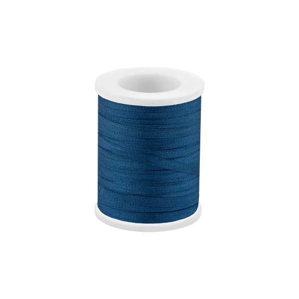 Лента (тесьма) шелковая 2.0 мм / 45.5±0.5 метров, №271 т. синий, Gamma SR-2