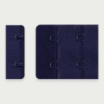 Застежки для бюстгальтера текстильные 2х2, 38 мм, 25 шт, 061 т.синий, Arta