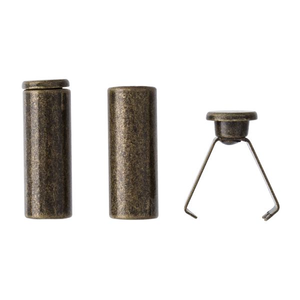 Наконечник для шнура металл 15.9х6 мм, отв.4.2 мм, 50 шт, бронза, MNK05