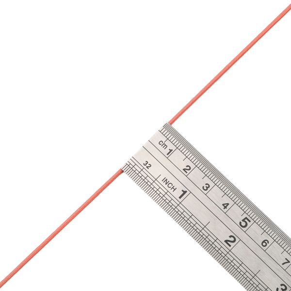 Резинка шляпная (шнур эластичный) ⌀2.0 мм / 30 метров, оранжевый