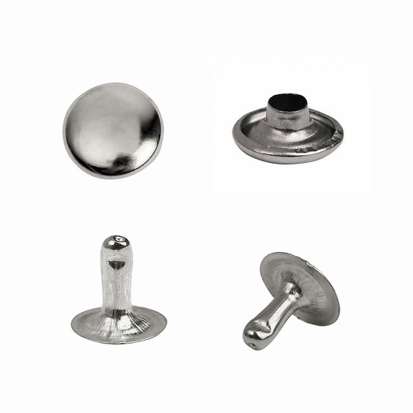 Хольнитены односторонние сталь 9х9 мм, №33, TBY.5109 цв. никель уп. 1000 шт, TBY