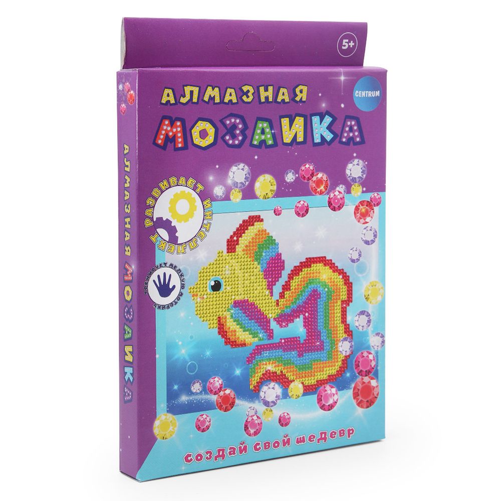 Алмазная (кристальная) мозаика Centrum, Рыбка, 20х15 см