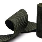 Стропа (ременная лента) 50 мм / 5х2.5 метра, толщ. 1.0 мм, [28 г/пог.м], 100% п/э, 32 хаки