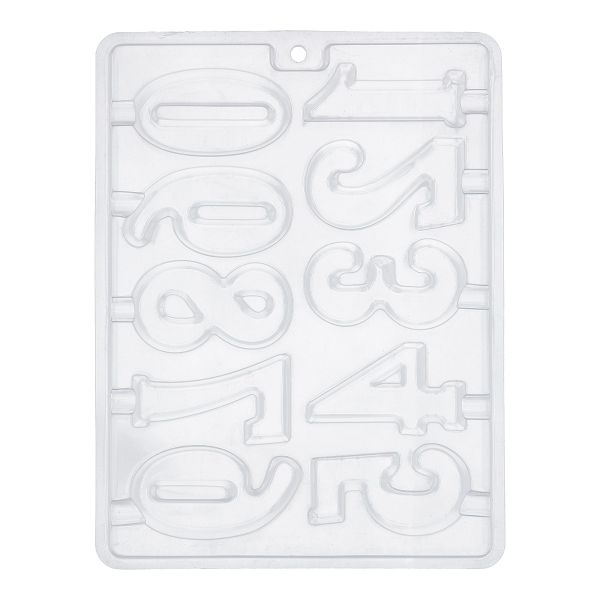 Форма для шоколада пластик, 1 шт, №06 Цифры, S-Chief PPC-0100