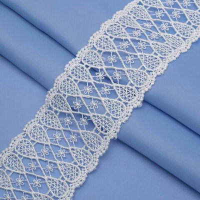 Кружево гипюр (плетёное) 50 мм / 13.7 метров, белый, 3AR1425