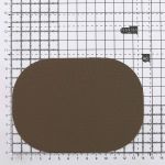 Термозаплатка, ткань, 100x140мм (коричневый (brown)), AZ01, 2 шт