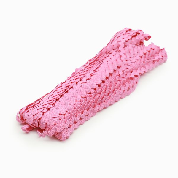 Тесьма вьюнчик 9 мм, 30м (розовый), 30 м