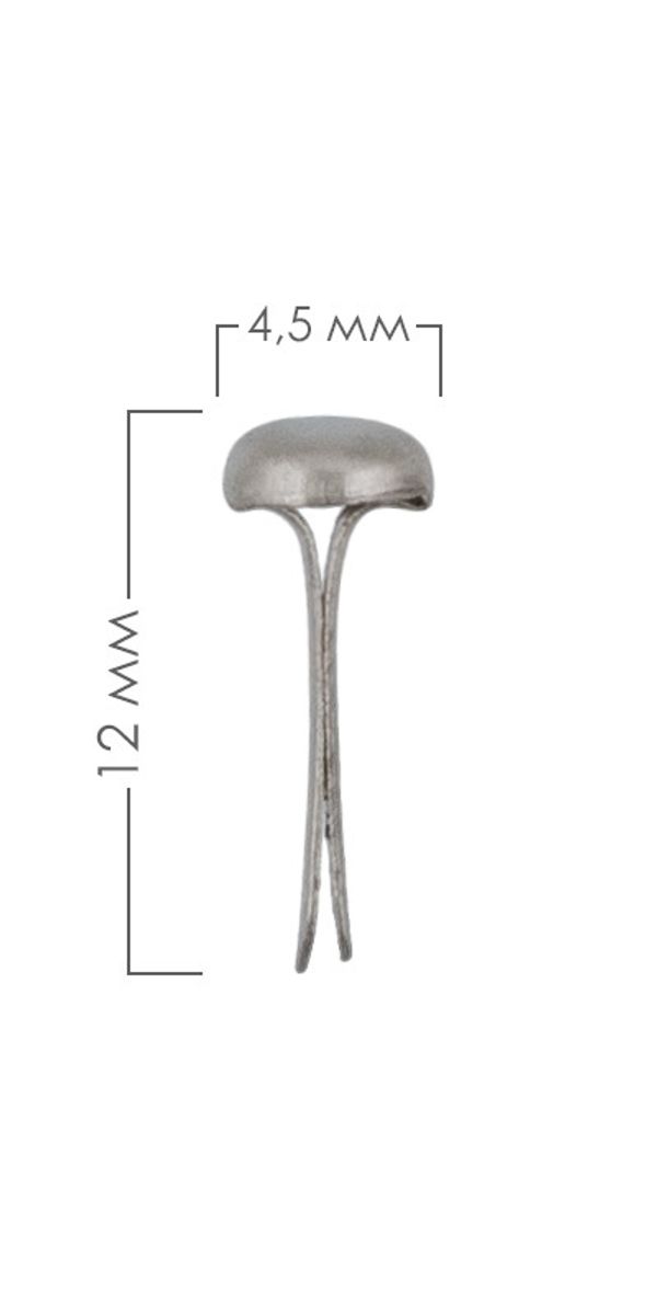 Набор брадсов 4.5х12 мм, 30 шт, 02 серебро (матовое), Mr.Painter BRD08