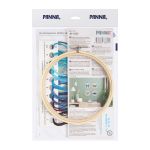 Набор для вышивания нитками Panna, Живая картина. Бабочка. Морфо адонис, 13х13 см