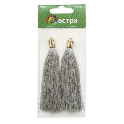 Декоративные кисти 9,5 см, 2 шт, Астра, 6933