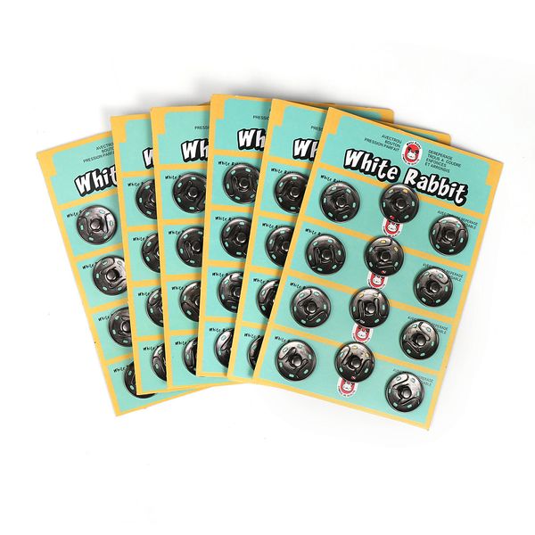 Кнопка пришивная металл ⌀25.0 мм, цв.никель черный, уп. 72 шт, TBY