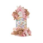Пряжа Alize (Ализе) Puffy Color / уп.5 мот. по 100 г, 9м, 6046 секционный A
