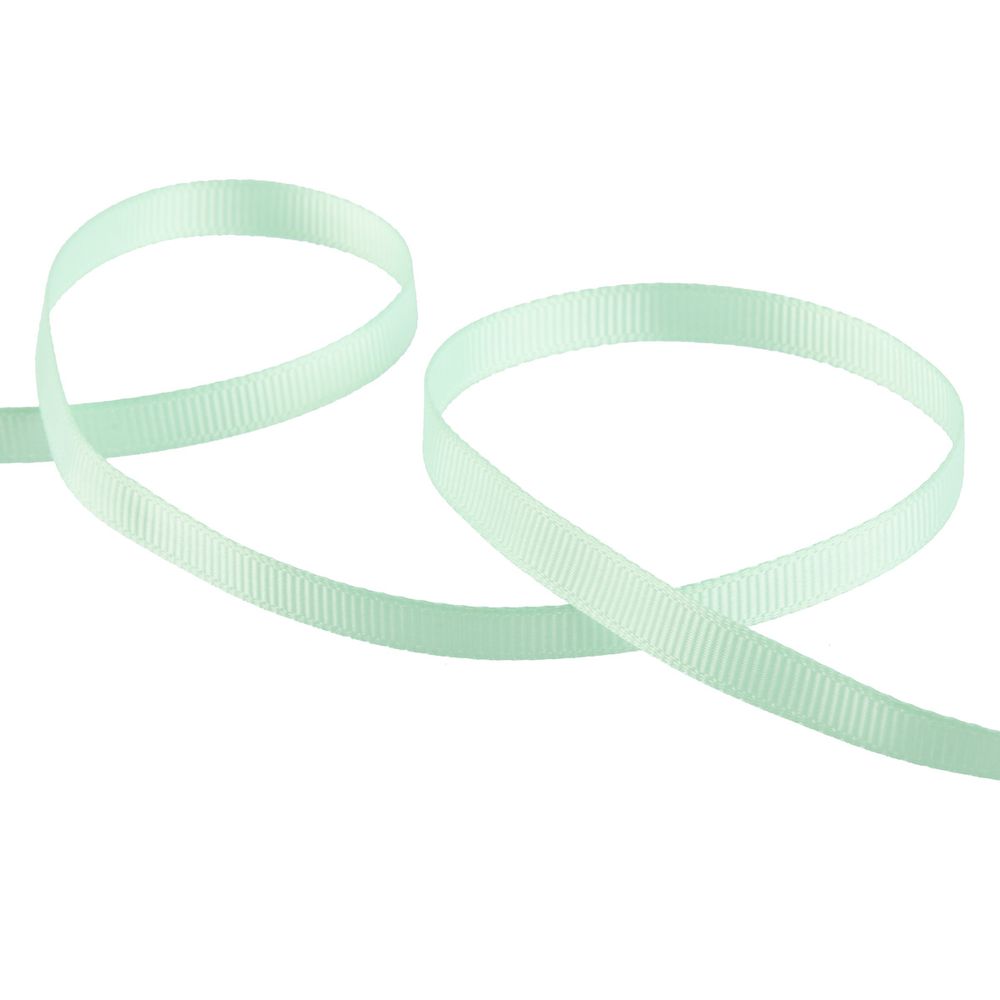 Лента репсовая нарезка _6.0 мм / 10 шт по 5.4 метра, 015 пастельно-зеленый, Gamma GR-06