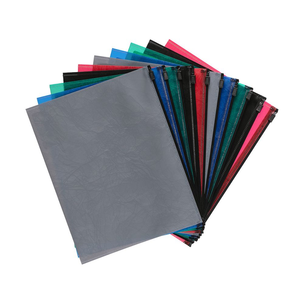 Папка-конверт на ZIP-молнии A5+ 180 мкм волокно, 10 шт, ассорти ЕС211232005, Expert Complete ЕС211232005