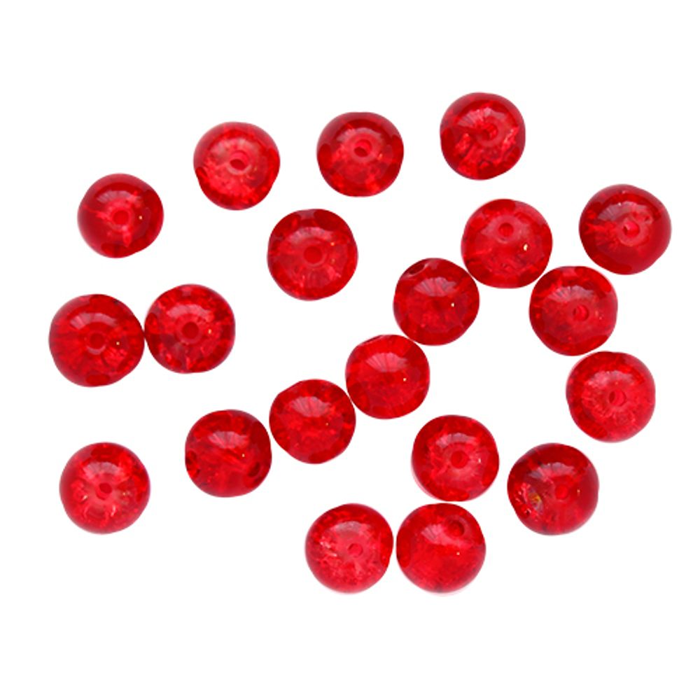 Бусины стекло ⌀8 мм, кракле, 46 шт, Astra&amp;Craft, 1