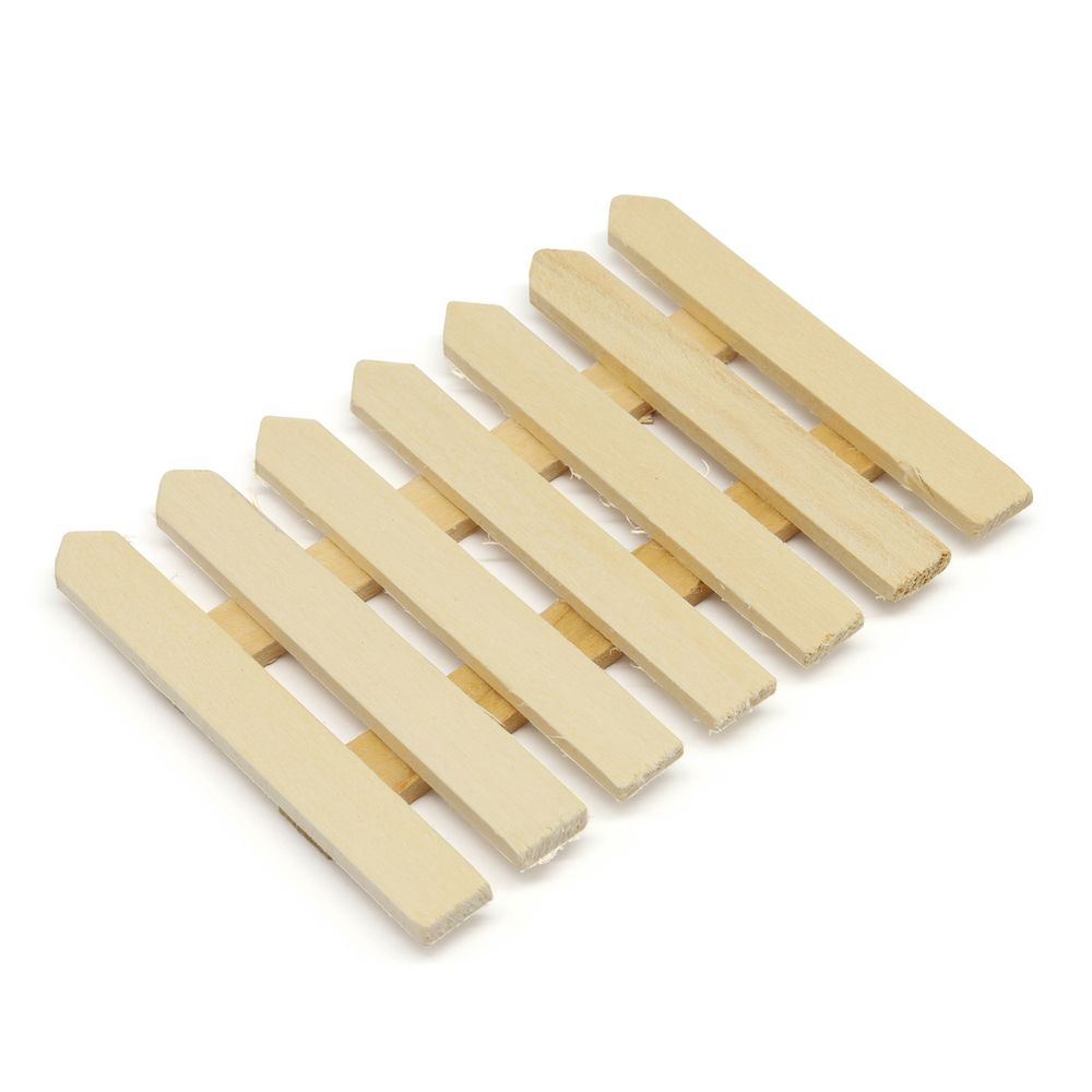 Заготовка из дерева Забор, 6,2х9х0,6см, уп.1 шт