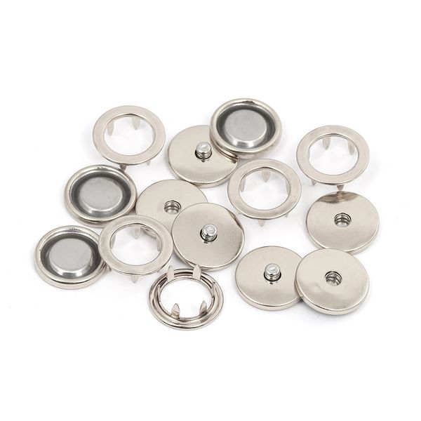 Кнопка установочная 20.0 мм, TBY.KL-20, цв.никель уп. 20 шт, TBY