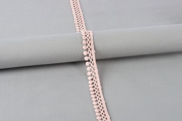 Кружево гипюр (плетёное) 16 мм / 10 м, GP015BP пудровый (бежево-розовый), Gamma GGM-1602