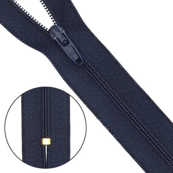 Молния спираль (витая) брючная Arta Т4 (4 мм) 1 зам., н/раз., 20 см, цв. 196 т.синий, уп.10 шт