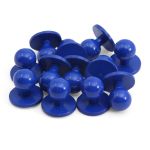 Пуговицы Пукли для поварских курток 12 шт, 10мм (d основания=18мм, h=16мм) (василек)