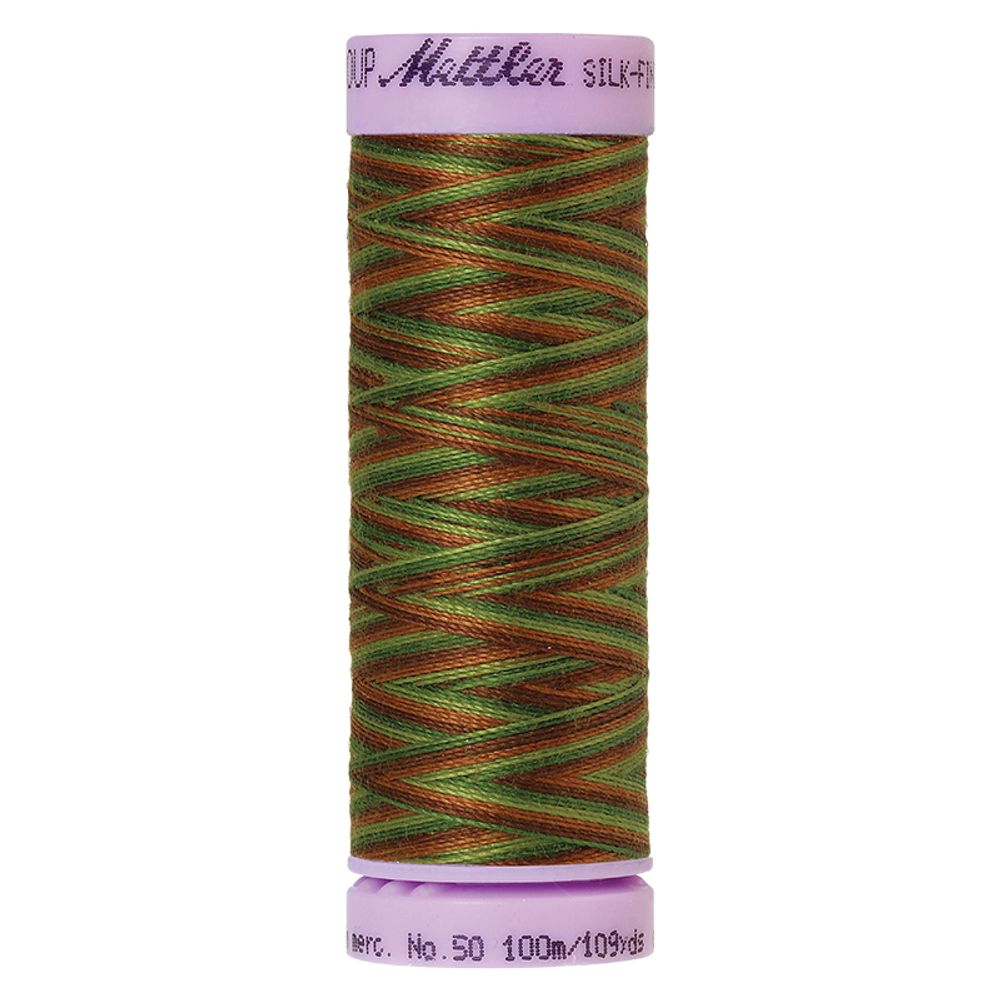 Нитки хлопковые отделочные Mettler Silk-Finish multi Cotton 50, 100 м, 9822, 5 катушек