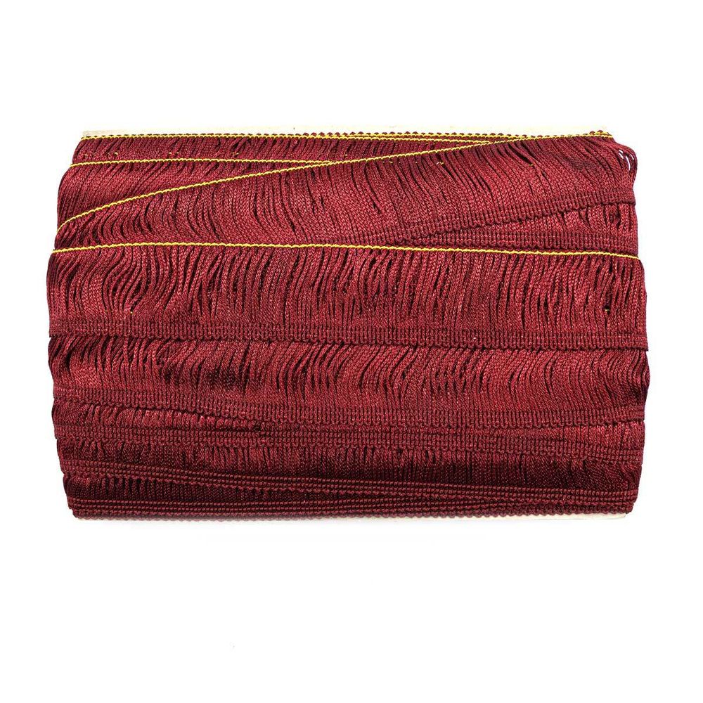 Бахрома отделочная 35.0 мм / 25 метров, цв.274 бордо