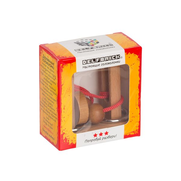 Головоломка деревянная, 1 шт, Мост 8 элементов, Delfbrick DLS-09
