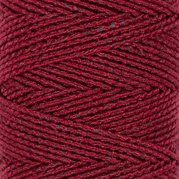 Нитки спандекс ⌀0.6 мм, набор 10 катушек по 25 метров, 122 бордовый, Gamma ET-10