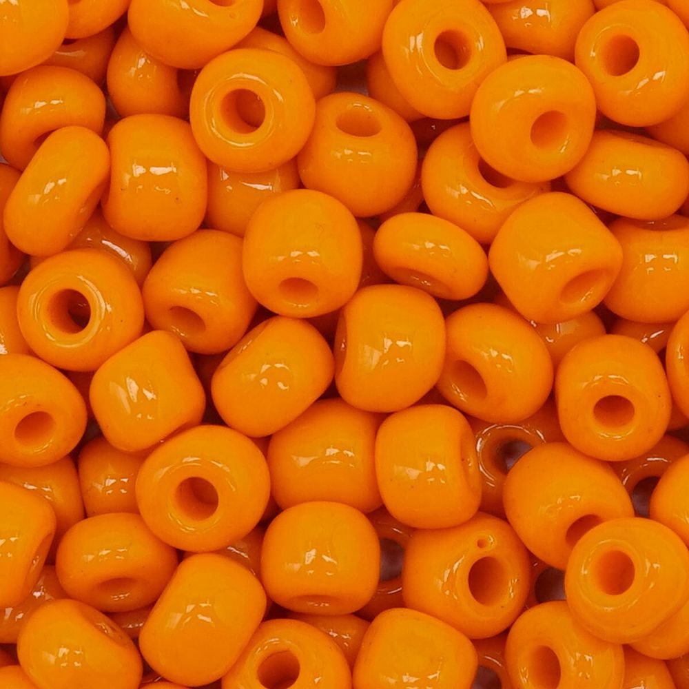 Бисер Astra&Craft 6/0 (4.1 мм), 150 г (10х15 г), цв. 50 оранжевый/непрозр