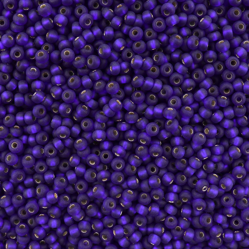 Бисер Preciosa прозрачный матовый с сереб. центром 10/0 (2.3 мм), круг.отв, 50 г, (37100)