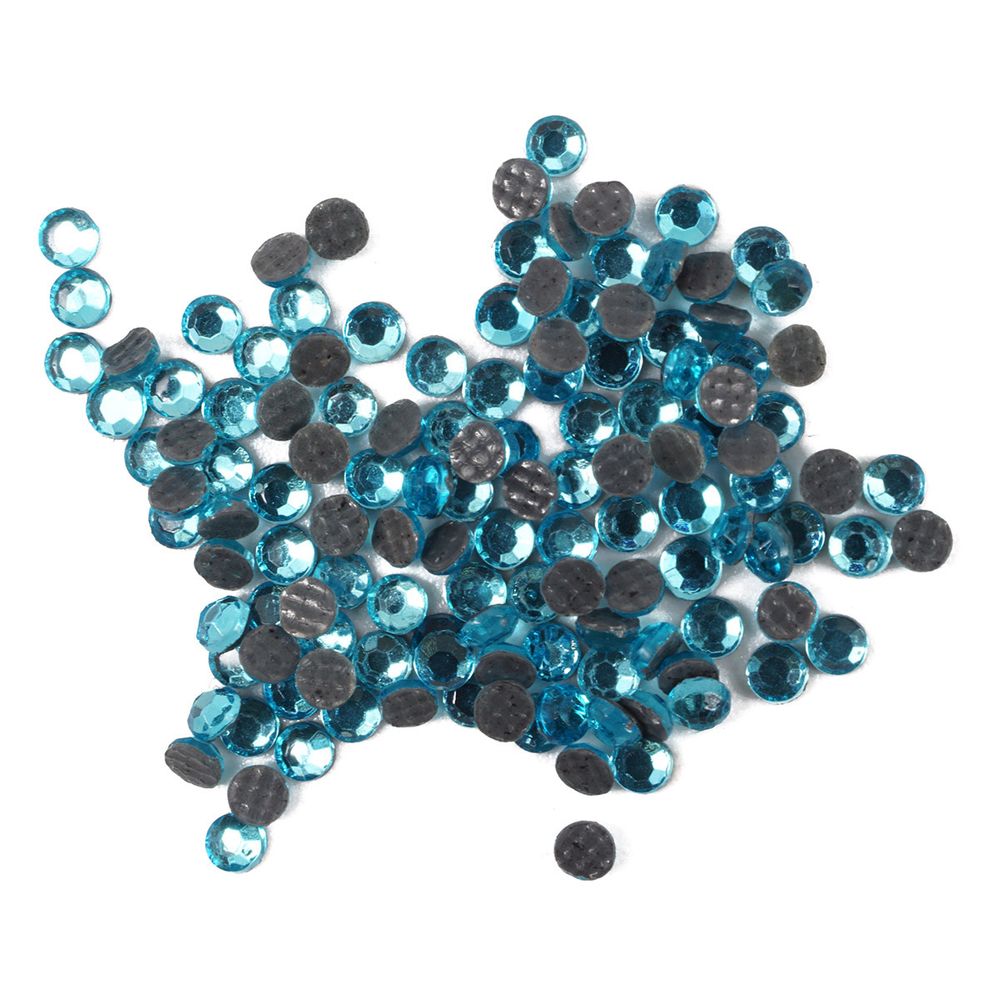 Стразы термоклеевые, 2 мм, ss6, 150 шт/упак (116 св.голубой)