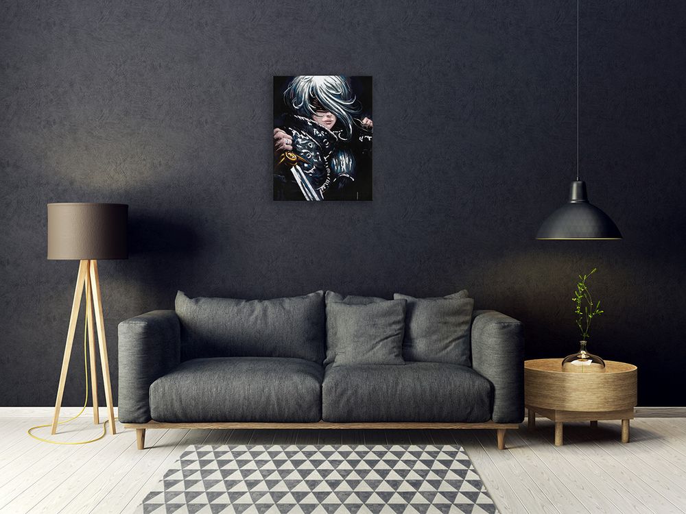 Картина по номерам Фрея, с поталью Серебряный рыцарь, 50х40 см