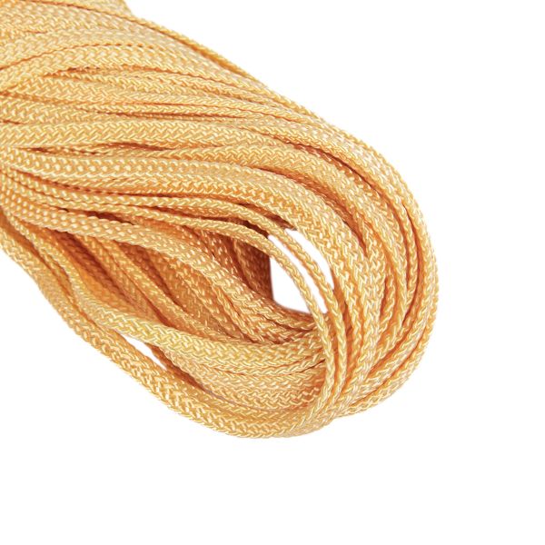 Шнур плоский п/а ⌀5.5 мм, 50 м, 100043 / золотисто-желтый, Gamma 1с19