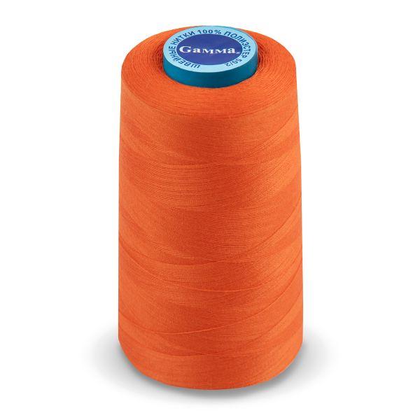 Нитки универсальные Gamma 50/2, 4570 м (5000 ярд) / 1 кат., 148 т.оранжевый