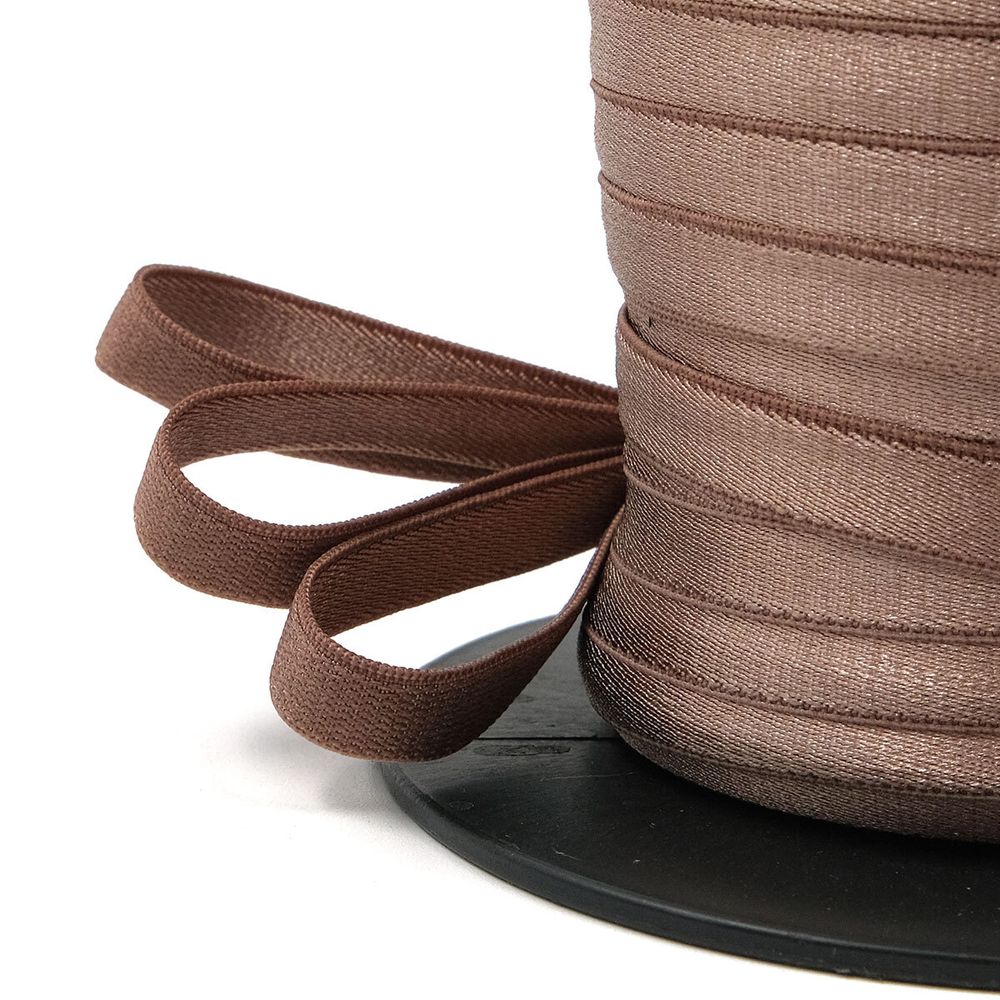 Резинка бельевая (бретелечная) блестящая 10.0 мм / 50 метров, шиншилла, ML177.010