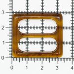 Пряжка пластиковая 25 мм, янтарь мраморный, П01(2.06-454-25), 10 шт