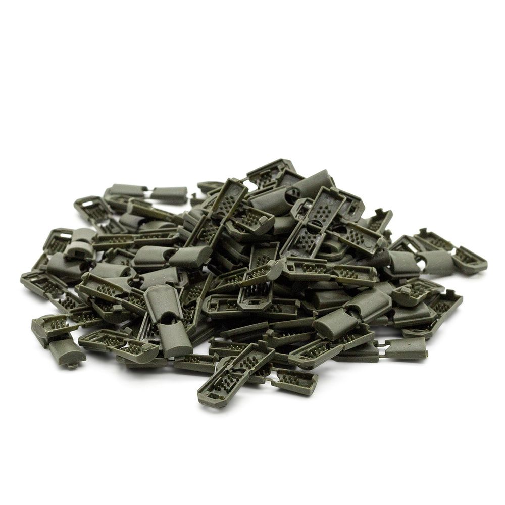 Наконечник для шнура пластик 13х9 мм, ПП, 471 хаки, 100 шт