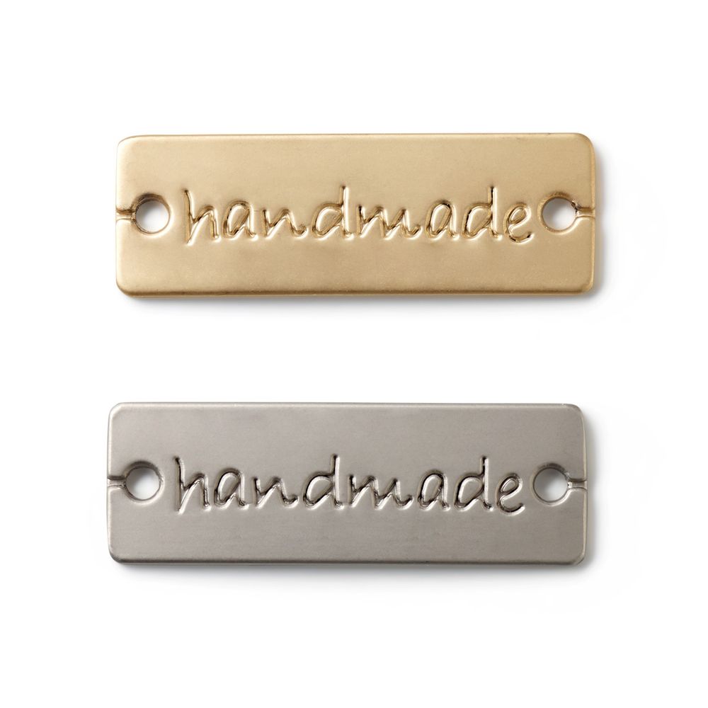 Нашивка handmade металл, 2 шт, под серебро / под золото, Prym 403794