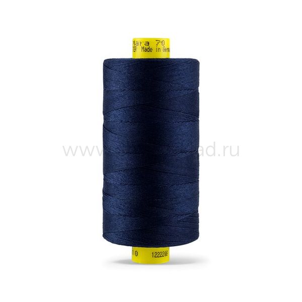 Нитка универсальная Gutermann Mara 70/2, 700 м, 702170, 310 т.чернильный, 1 катушка