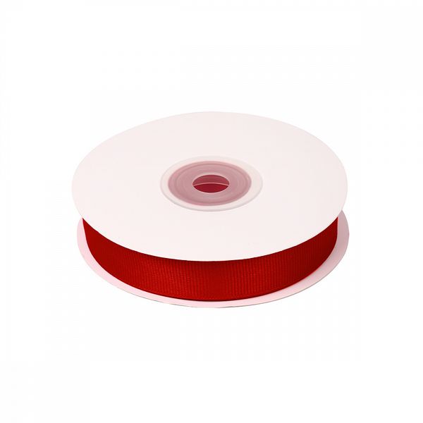 Лента репсовая (в рубчик) 20.0 мм / 22.8±1 метра, 235 красный, Magic4Hobby