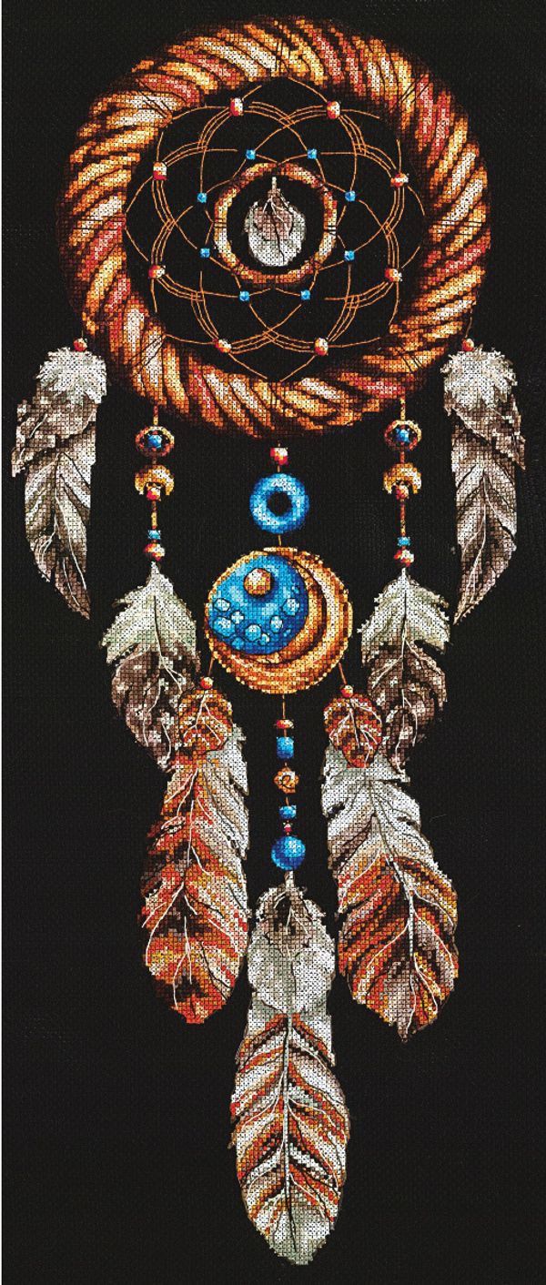 Набор для вышивания нитками Сделай своими руками, Ловец снов, 19х46 см