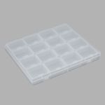 Контейнер для хранения мелочей 21х17.4х2.6 см, 16 штук в боксе