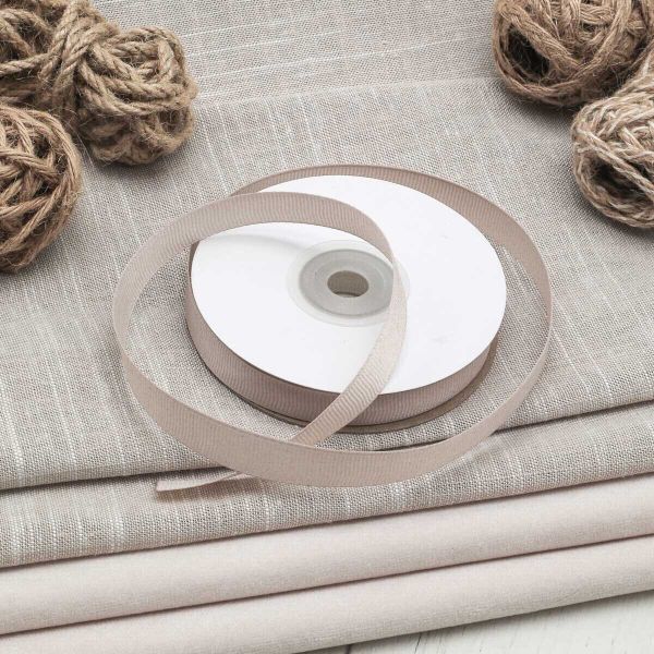 Лента репсовая (в рубчик) 12.0 мм, 111 дымчато-серый, уп.18,28 м