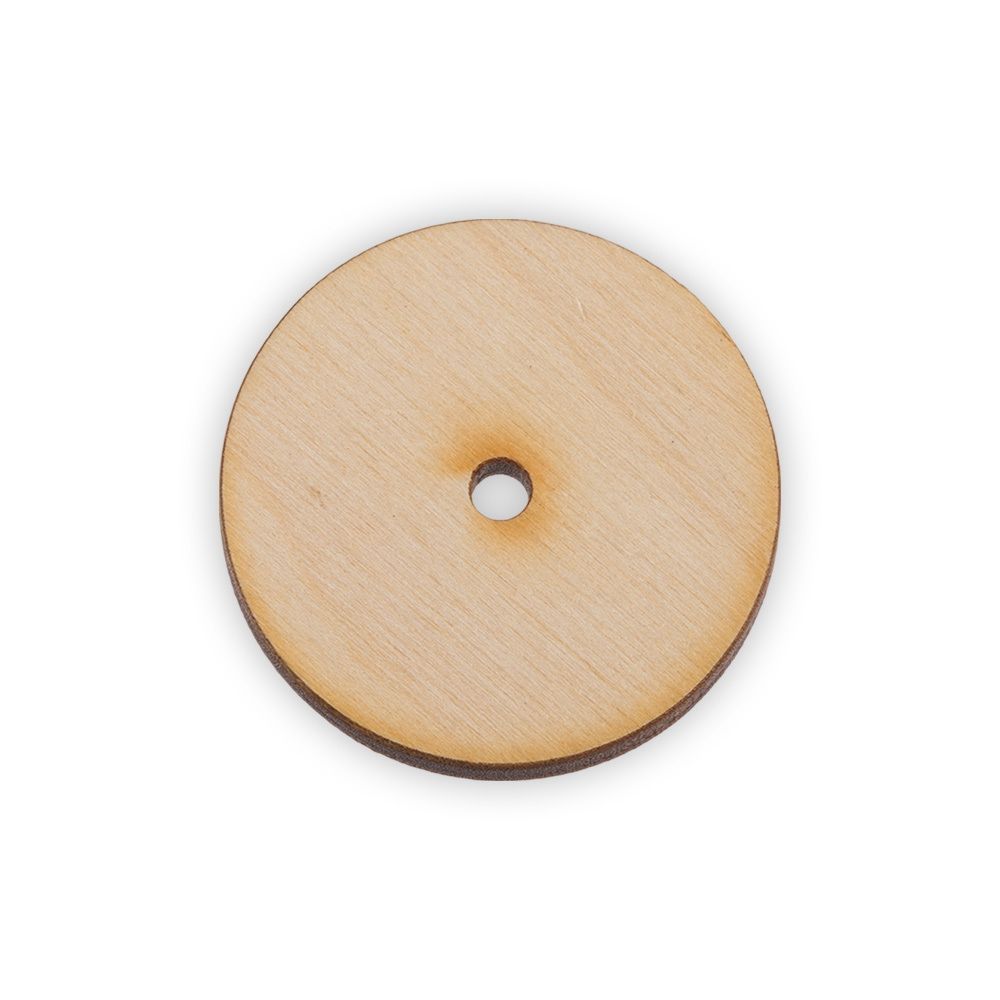 Диски из фанеры для суставов мишек Тедди ⌀35 ±0.1 мм, 100 шт, HobbyBe CDD-35