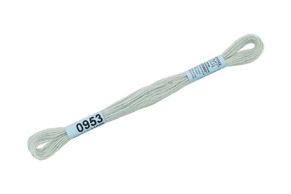 Мулине Gamma 100% хлопок, цв.0953 св.мята, 24 мотка по 8 метров